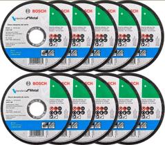 Kit 10 Disco Corte Inox 115x1.0x22.23mm Bosch