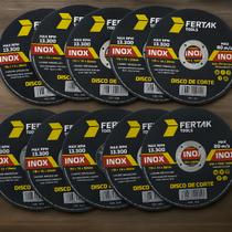 Kit 10 Disco Corte Inox Reforçado 2 Telas 4 Polegadas 110mm