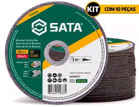 Kit 10 Disco De Corte Esmerilhadeira 4.1/2 X 1,0 Fino Inox
