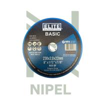 Kit 10 - disco de corte - ferro/aluminio/inox 9"x 1/12"x 7/8" - basic elite
