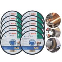 Kit 10 Disco De Corte Fino Bosch Inox 4.1/2" Esmerilhadeira