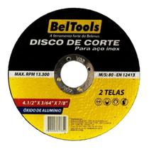 Kit 10 Disco de Corte Inox 4.1/2x3/64x7/8 Beltools