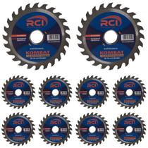 Kit 10 Disco De Serra Circular Vídea 110 X 20mm 24 Dentes RCI Kit 10 Disco De Serra Circular Vídea 110 X 20mm 24 Dentes RCI