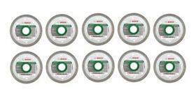 Kit 10 Disco Diamantado 4.3/8 Turbo Pro P/ Porcelanato Bosch