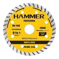Kit 10 disco diamantado para serra marmore turbo 110 x 20mm hammer