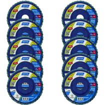 Kit 10 Disco Flap 4.1/2 Norton grão 80 R822 Evolution Inox