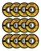 Kit 10 Disco Flap Lâminado 4 1/2x7/8 Grão 40 Dw8307 Dewalt Kit 10 Disco Flap Lâminado 4 1/2x7/8 Grão 40 Dw8307 Dewalt