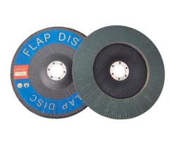 Kit 10 disco flap lixa zircônio 7 pol. 180mm g. 120