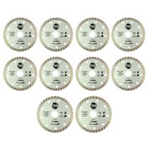 kit 10 Disco Para Makita De Corte Diamantado Turbo 110x20 Mm