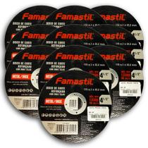 Kit 10 Discos Corte 115x1x22,2mm Metal/inox Famastil