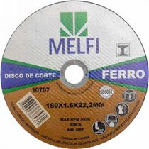kit 10 Discos de Corte Ferro 180mm x 22mm Melfi