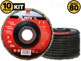 Kit 10 Discos De Desbaste Tipo Flap 115x22mm Mtx Kit 10 Discos De Desbaste Tipo Flap 115x22mm Mtx