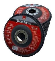 Kit 10 Discos De Lixa Flap 4.1/2 Desbaste Lixadeira Grão 120