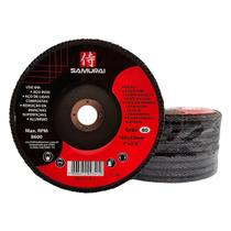 Kit 10 Discos de Lixa Flap de Fibra 180mm 7” Grão 80 - ELITE SUPERFLEX