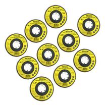 Kit 10 Discos de Lixadeira 115mm com Granularidade 80