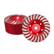 Kit 10 Discos Diamantado. Desbaste Turbo 4" X 22mm Hessen