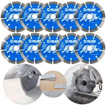 Kit 10 Discos diamantado para cortes em Concreto alvenarias pedras abrasivas melhor preço atacado