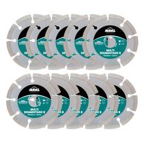 Kit 10 Discos Diamantado Segmentado Multicortes Ø110x8mm