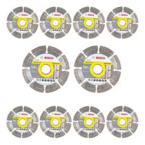 Kit 10 Discos Diamantados 105mm Segmentado Bosch