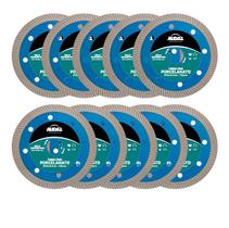 Kit 10 Discos Diamantados Turbo Extra Fino Ø110x10mm