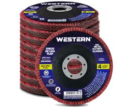 Kit 10 Discos Flap De Lixa 4.1/2 Grão Grosso 115mm Lixadeira