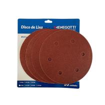 Kit 10 Discos Lixa C/ tiras autocolantes 225mm 9 Pol 6 Furos Gr80 Kit 10 Discos Lixa C/ tiras autocolantes 225mm 9 Pol 6 Furos Gr80