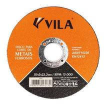 Kit 10 Discos Para Corte Ferro 4.1/2 Vila Kit 10 Discos Para Corte Ferro 4.1/2 Vila