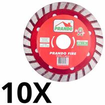 Kit 10 Discos Prando Fire 110 X 20 MM Mármore Granito