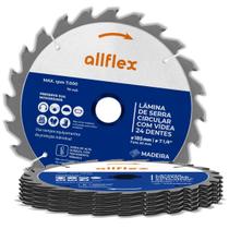 Kit 10 Discos Serra Circular allflex C/Videa 7.1/4 24 Dentes Kit 10 Discos Serra Circular allflex C/Videa 7.1/4 24 Dentes