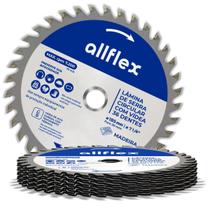 Kit 10 Discos Serra Circular allflex C/Videa 7.1/4 36 Dentes