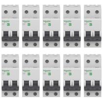 Kit 10 Disjuntor Schneider Mini Curva C 40a 3ka 220/380v Kit 10 Disjuntor Schneider Mini Curva C 40a 3ka 220/380v
