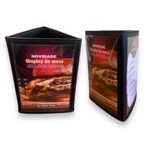 Kit 10 Display De Mesa Costurado 3 Repartições Sofisticado