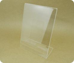 Kit 10 Displays em L de Acrílico Transparente para Folder 10x15cm - A6 Kit 10 Displays em L de Acrílico Transparente para Folder 10x15cm - A6