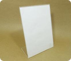 Kit 10 Displays em L de Acrílico Transparente para Folder 15x21cm - A5