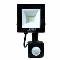 Kit 10-dni6038 Refletor Holofote C/ Sensor Presença 220v