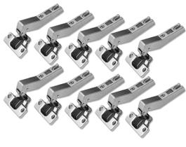 Kit 10 Dobradiça 35Mm Movéis Ms85 Modulo A 45º Calço Fgv