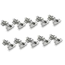 Kit 10 Dobradiça Armário Cozinha Guarda Roupas 35mm Curva Kit 10 Dobradiça Armário Cozinha Guarda Roupas 35mm Curva