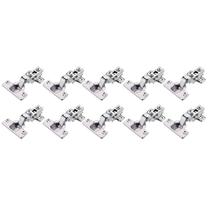 Kit 10 Dobradiças 110º Curva Mola Inversa Calço Slide-On