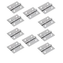 Kit 10 Dobradiças Inox 304 38x34mm Com Pino Fixo Reforçada Kit 10 Dobradiças Inox 304 38x34mm Com Pino Fixo Reforçada