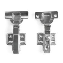 Kit 10 Dobradiças Inox Curva com Amortecedor 35mm