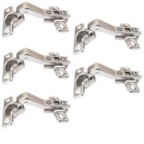 Kit 10 Dobradiças Mini 45 Graus 26mm Portas Móveis Armários