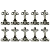 Kit 10 Dobradiças Reta 35Mm Para Moveis Armário Caneco 5 Par
