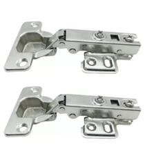 Kit 10 Dobradiças Reta S/amortecedor Porta Armário 35mm