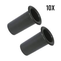 Kit 10 Duto Aero Caixa Acústica Selada 2 Pol. Plástico ABS