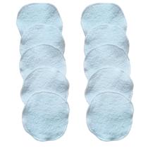 Kit 10 Ecopads Limpeza Pele Atoalhado Algodão Diam 8cm