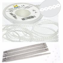 Kit 10 elastic bengala cristal + 1 corrente cristal 4,5m Kit 10 elastic bengala cristal + 1 corrente cristal 4,5m