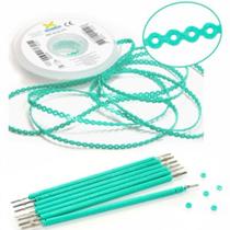 Kit 10 elastic bengala verde água + 1 corrente verde água médio 1,5m Kit 10 elastic bengala verde água + 1 corrente verde água médio 1,5m