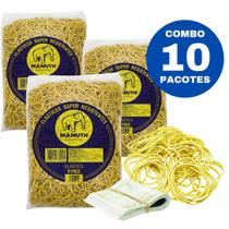 Kit 10 Elástico De Dinheiro Liga Liguinha Amarela 1KG cada