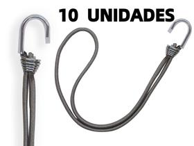 Kit 10 Elasticos Extensor Borracha p/ Caminhão Carreta CINZA