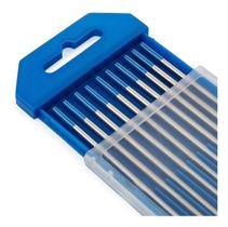 Kit 10 Eletrodo Tungstênio Solda Tig Ponta Azul 2% Lantânio 3,2mm